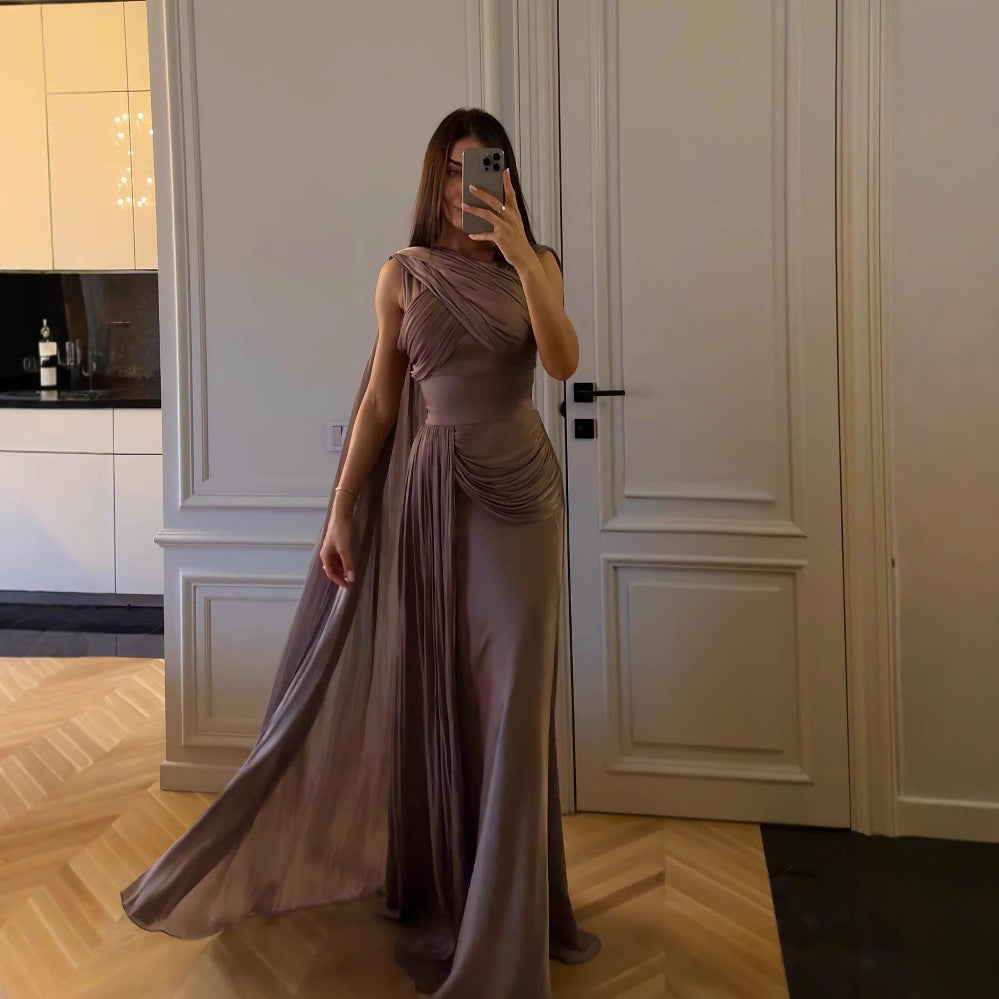 Pleated Ribbon Dress