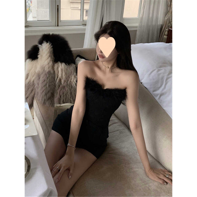 Cotton Ethereal-style Strapless Dress